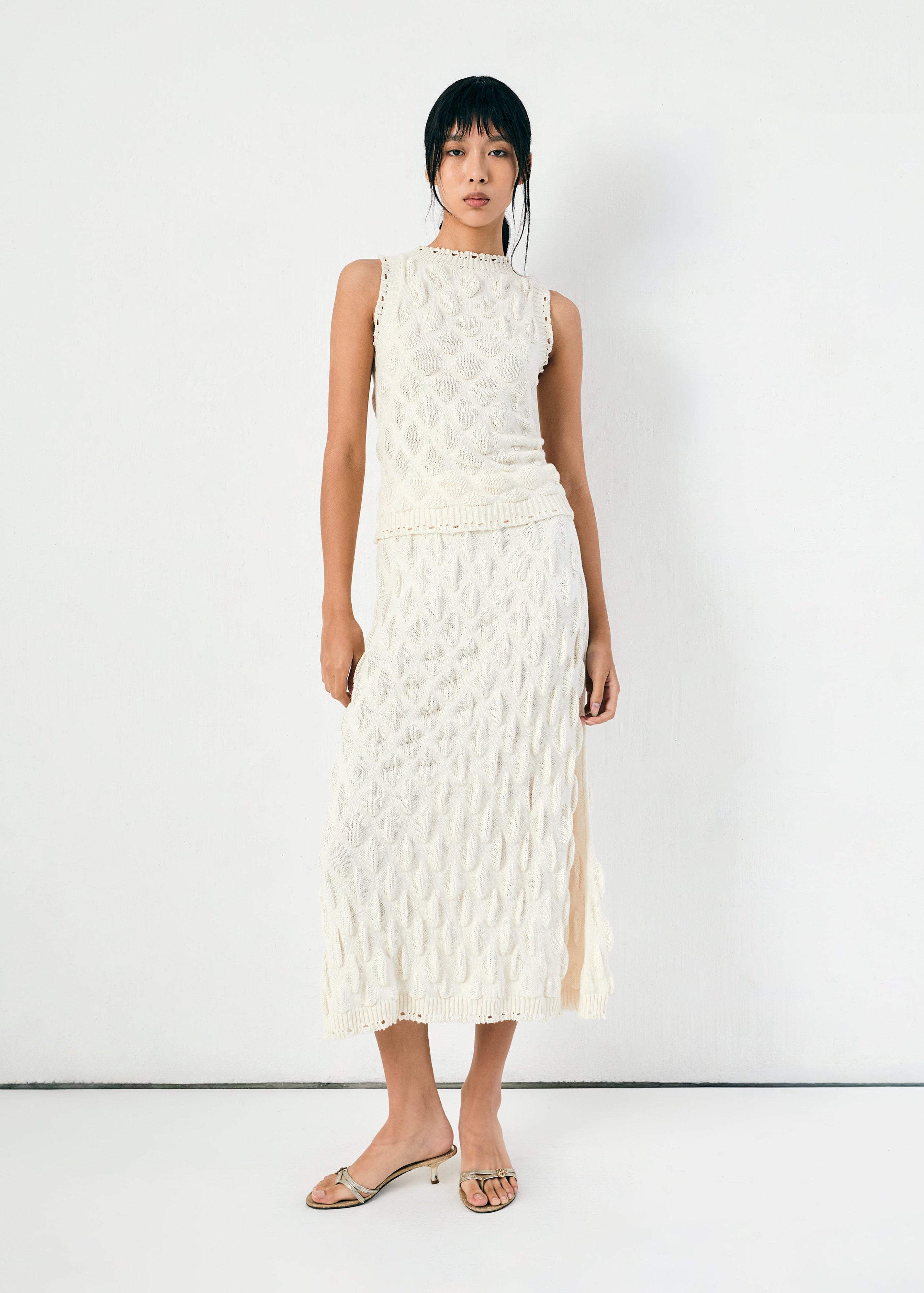 TUNICATA MIDI SKIRT