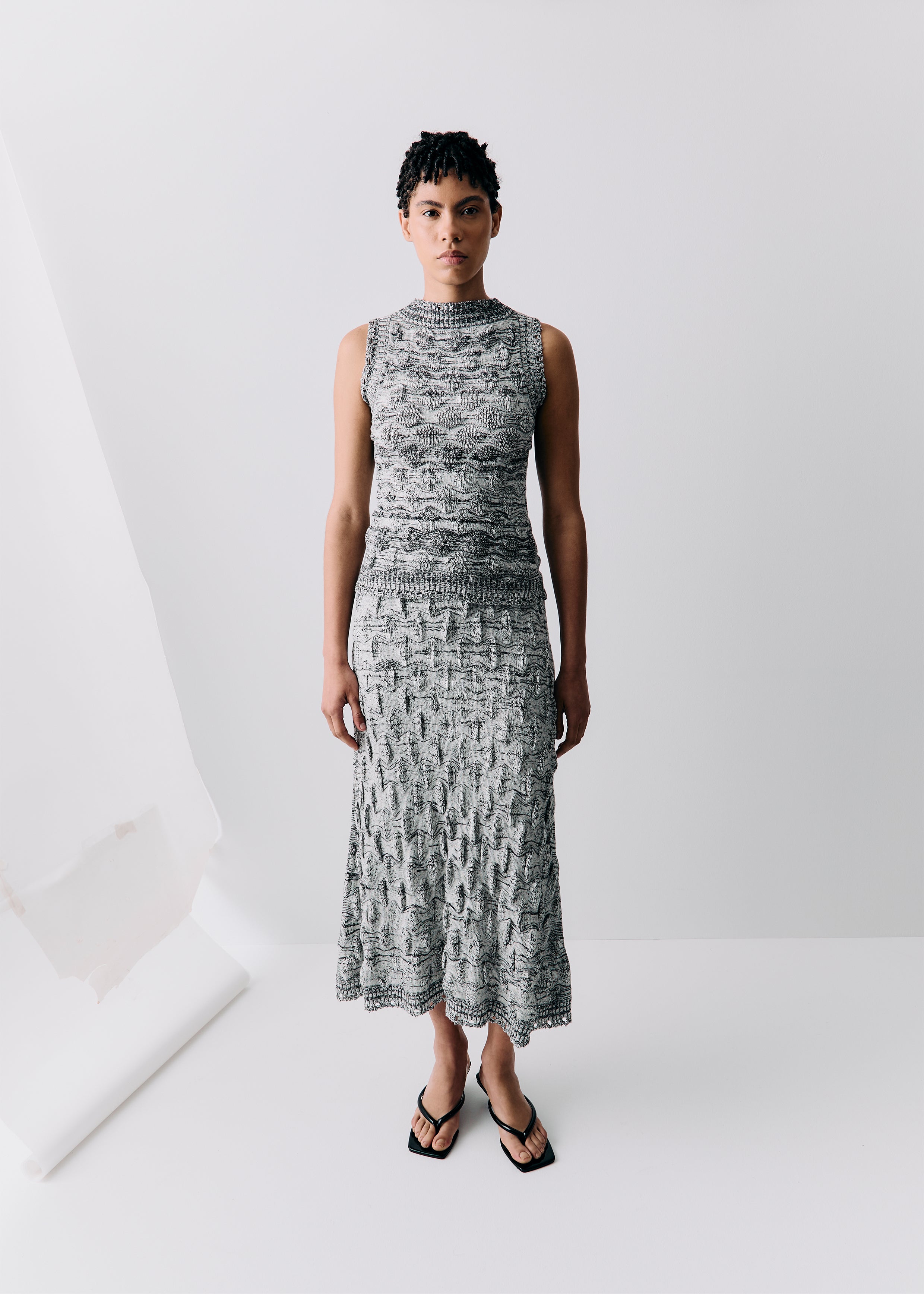 TUNICATA MIDI SKIRT