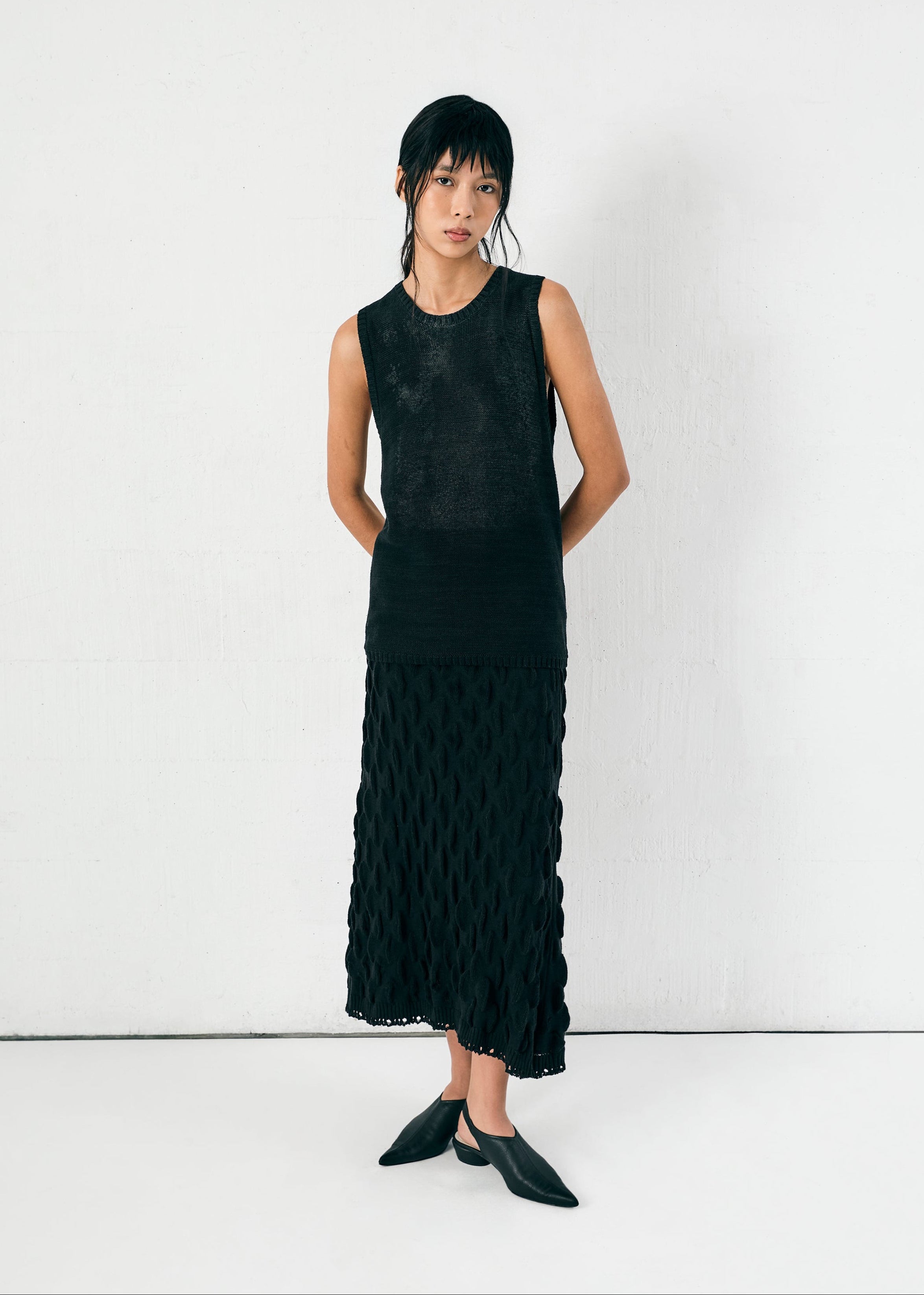 TUNICATA MIDI SKIRT