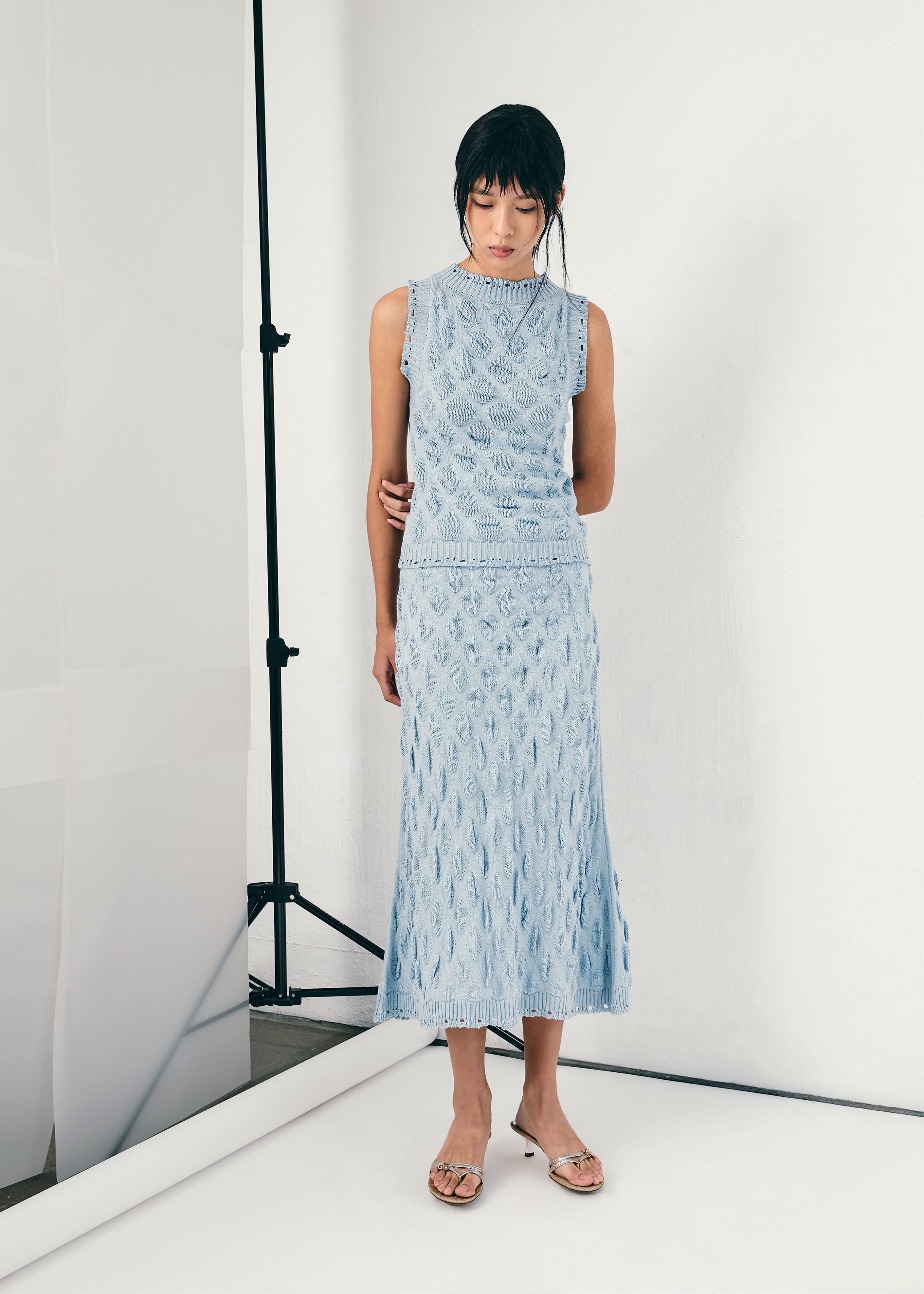 TUNICATA MIDI SKIRT